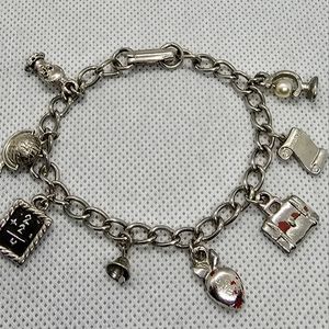 Vintage Charm Bracelet for a Teacher